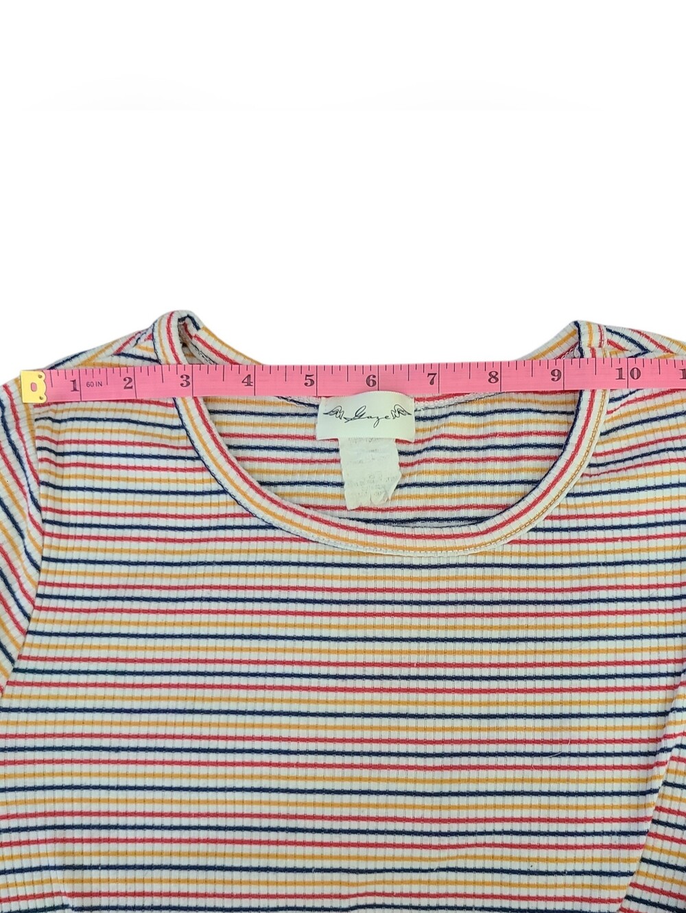 GAZE | STRIPE KNOT TOP | SIZE XS - Picture 6 of 12